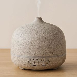 Stone Grain Essential Oil Diffuser with Timer and 4 Mist Mode Settings