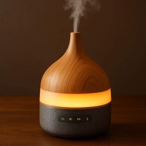 25 Essential Oil Diffuser with Bluetooth Speaker for Music and Ambiance
