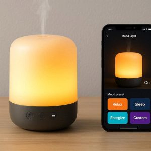 Smart Essential Oil Diffuser with App Control and Mood Presets
